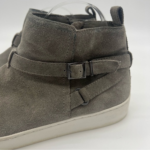 Vionic Womens Splended Mitzi Gray Suede Comfort Shoes Sneakers Size 8 Side Zip - Picture 2 of 11